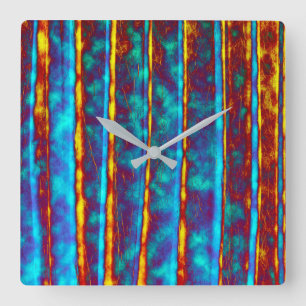 Zeer unieke Abstracte textuur Vierkante Klok