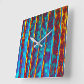 Zeer unieke Abstracte textuur Vierkante Klok (Hoek)