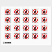 Zeer vaag GEEN APPELTeken, sticker (Vel)