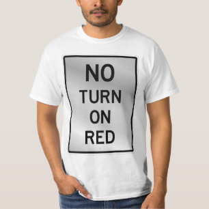Zeer vaag GEEN RAND OP RED Sign T-shirt