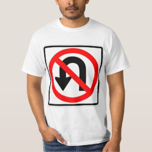 Zeer vaag Geen U Draai T-shirt