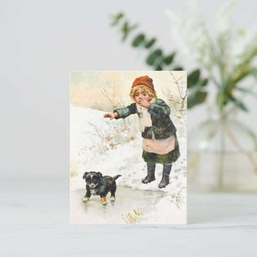 Zeer vaak Venturesome Puppy Briefkaart (Staand voorkant)