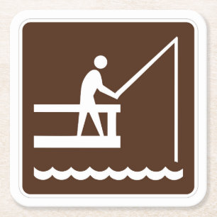 Zeer vage klassieke Geviste pier Sign Onderzetter