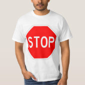 Zeer vage STOP Sign T-Shirt (Voorkant)