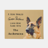 Zeer veelbelovende Duitse Shepherd Dog Deurmat (Voorkant)