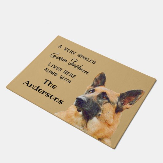 Zeer veelbelovende Duitse Shepherd Dog Deurmat (Schuin)