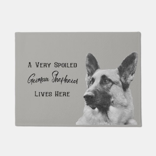 Zeer veelbelovende Duitse Shepherd Dog Deurmat (Voorkant)