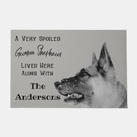 Zeer veelbelovende Duitse Shepherd Dog Deurmat (Voorkant)