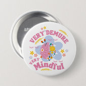 ZEER VEELEISEND ZEER MINDFUL bloemenwelzijn Ronde Button 7,6 Cm (Voorkant /achterkant)