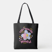 ZEER VEELEISEND ZEER MINDFUL bloemenwelzijn Tote Bag (Achterkant)