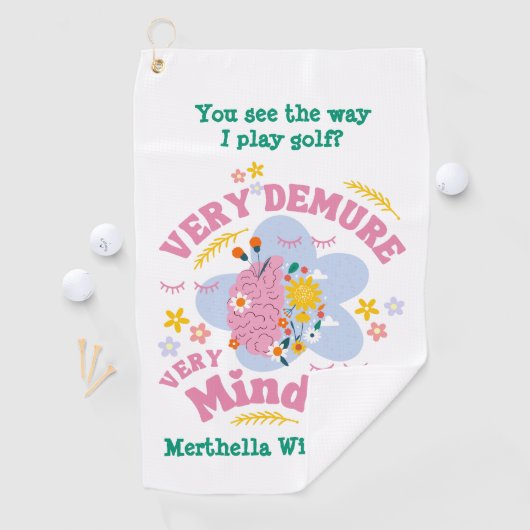 ZEER VEELEISENDE ZEER MINDFUL Bloemen Golfhanddoek (Insitu)