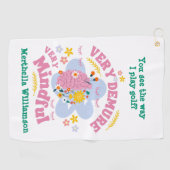 ZEER VEELEISENDE ZEER MINDFUL Bloemen Golfhanddoek (Horizontaal)