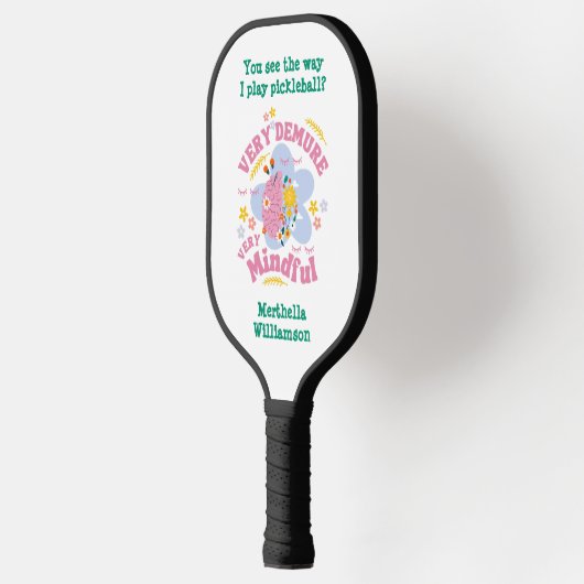 ZEER VEELEISENDE ZEER MINDFUL Bloemen Pickleball Paddle (Links)