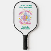 ZEER VEELEISENDE ZEER MINDFUL Bloemen Pickleball Paddle (Achterkant)