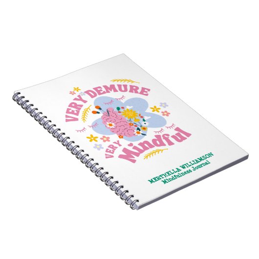 ZEER VEELEISENDE ZEER MINDFUL bloemenmindfulness Notitieboek (Rechterzijde)