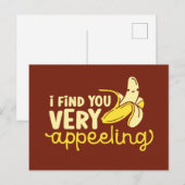Zeer veelvoorkomende Cute Banana Funny Valentijnsd Briefkaart (Voorkant / Achterkant)