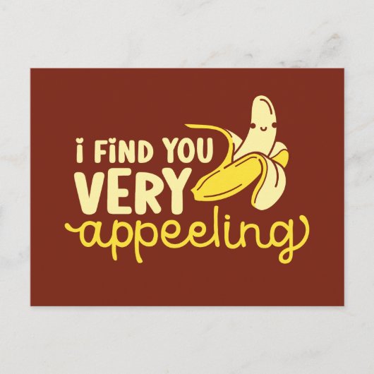 Zeer veelvoorkomende Cute Banana Funny Valentijnsd Briefkaart (Voorkant)
