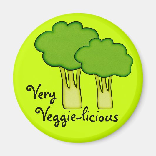 Zeer veggie plantaardige broccoli kunst magneet (Voorkant)