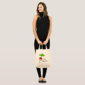 Zeer veggie plantaardige radijs kunst tote bag (Voorkant (model))