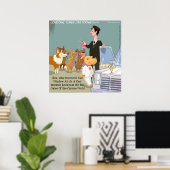 Zeer vermogende hond Funny Poster (Thuiskantoor)