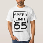 Zeer vette 55 MPH-snelheidsbegrenzer T-shirt (Voorkant)