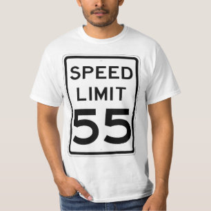 Zeer vette 55 MPH-snelheidsbegrenzer T-shirt