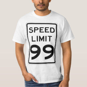 Zeer vette 99 MPH-snelheidsbegrenzer T-shirt