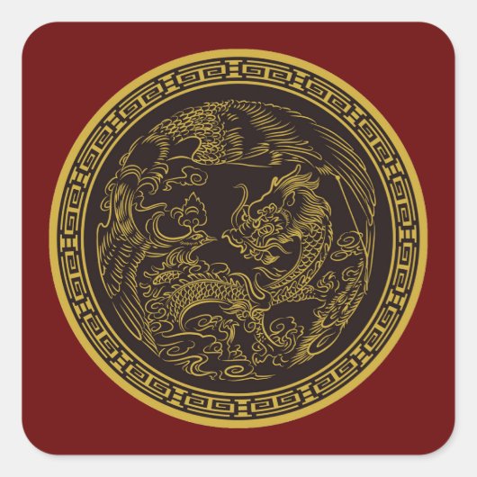 Zeer vette Chinese Dragon Sticker set (Voorkant)