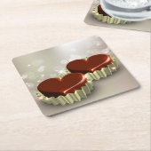 Zeer vette Chocolade Snoep Onderzetter set (Schuin)