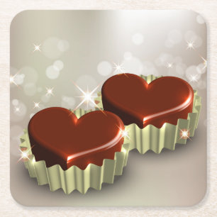 Zeer vette Chocolade Snoep Onderzetter set