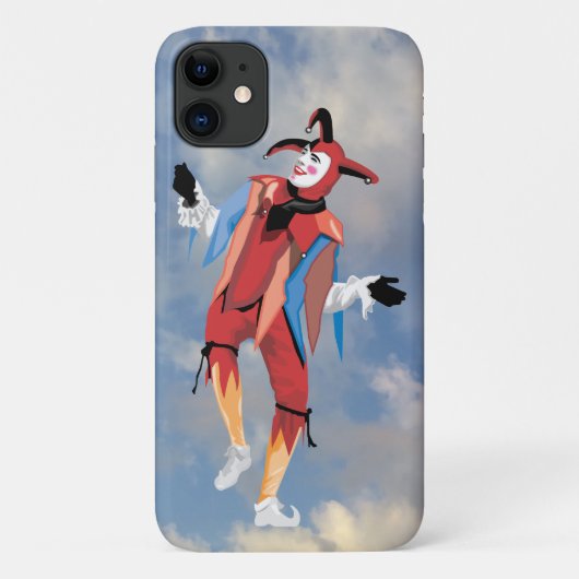 Zeer vette clown Jester iPhone Case (Achterkant)