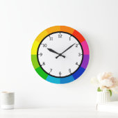 Zeer vette en kleurrijke wandklok van het kleurenw (Huis)