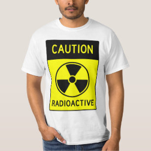 Zeer vette RADIOACTIEVE Twitter-straalbuis T-shirt