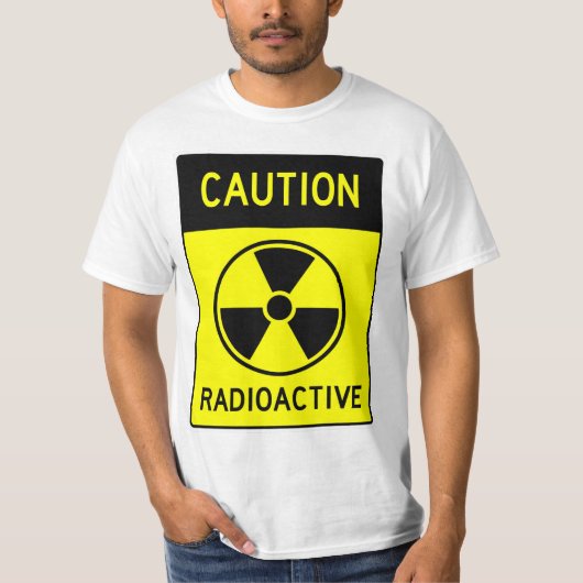 Zeer vette RADIOACTIEVE Twitter-straalbuis T-shirt (Voorkant)