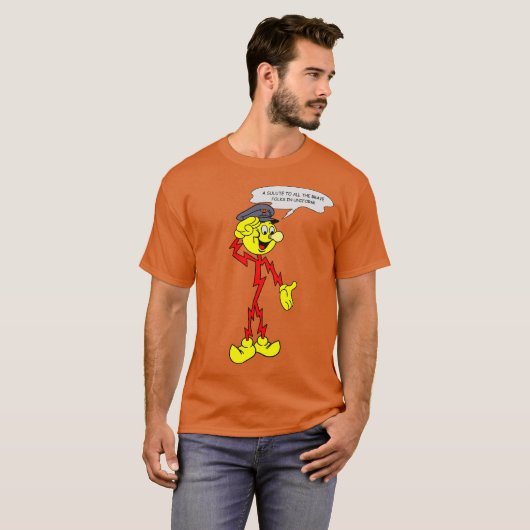 Zeer vette roodhemel t-shirt (Voorkant volledig)
