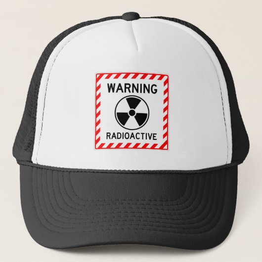 Zeer vette WAARSCHUWING RADIOACTIEF Pet (Voorkant)