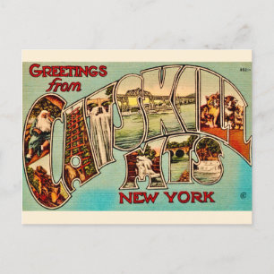Zeer vintage Catskill Mountains ansichtkaart Briefkaart