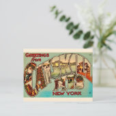 Zeer vintage Catskill Mountains ansichtkaart Briefkaart (Staand voorkant)