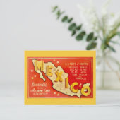 Zeer Vintage Mexico Ansichtkaart Briefkaart (Staand voorkant)