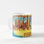 Zeer Vintage Pittsburgh Groet Koffiemok (Voorkant links)