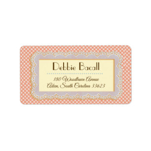 Zeer Vintage Retouradreslabels Etiket