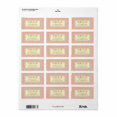 Zeer Vintage Retouradreslabels Etiket (Full Sheet)