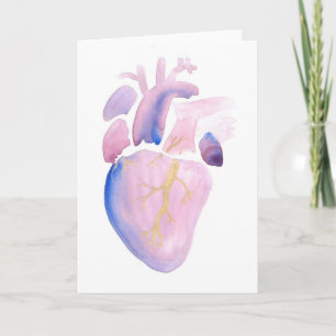 Zeer violet hart kaart