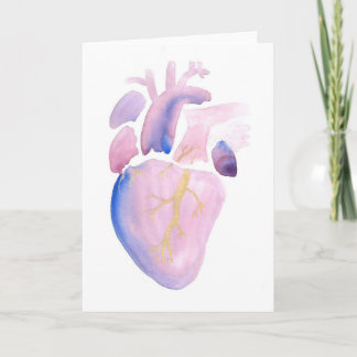 Zeer violet hart kaart