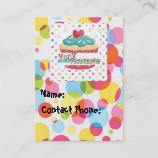 Zeer  visitekaartje (Voorkant)