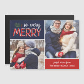 Zeer vriendelijk 2 Foto Collage Holiday Card (Voorkant / Achterkant)