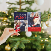 Zeer vriendelijk 2 Foto Collage Holiday Card