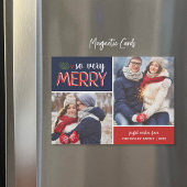 Zeer vriendelijk 2 Foto Collage Holiday Card