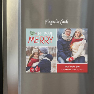 Zeer vriendelijk 2 Foto Collage Holiday Card