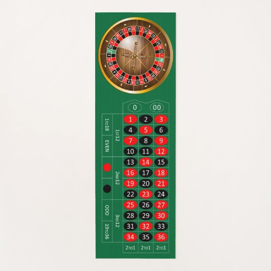 Zeer vriendelijke Amerikaanse Roulette Table Yoga Yogamat (Voorkant)